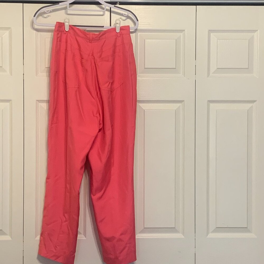 Per Se Pink Silk Pants Size 12